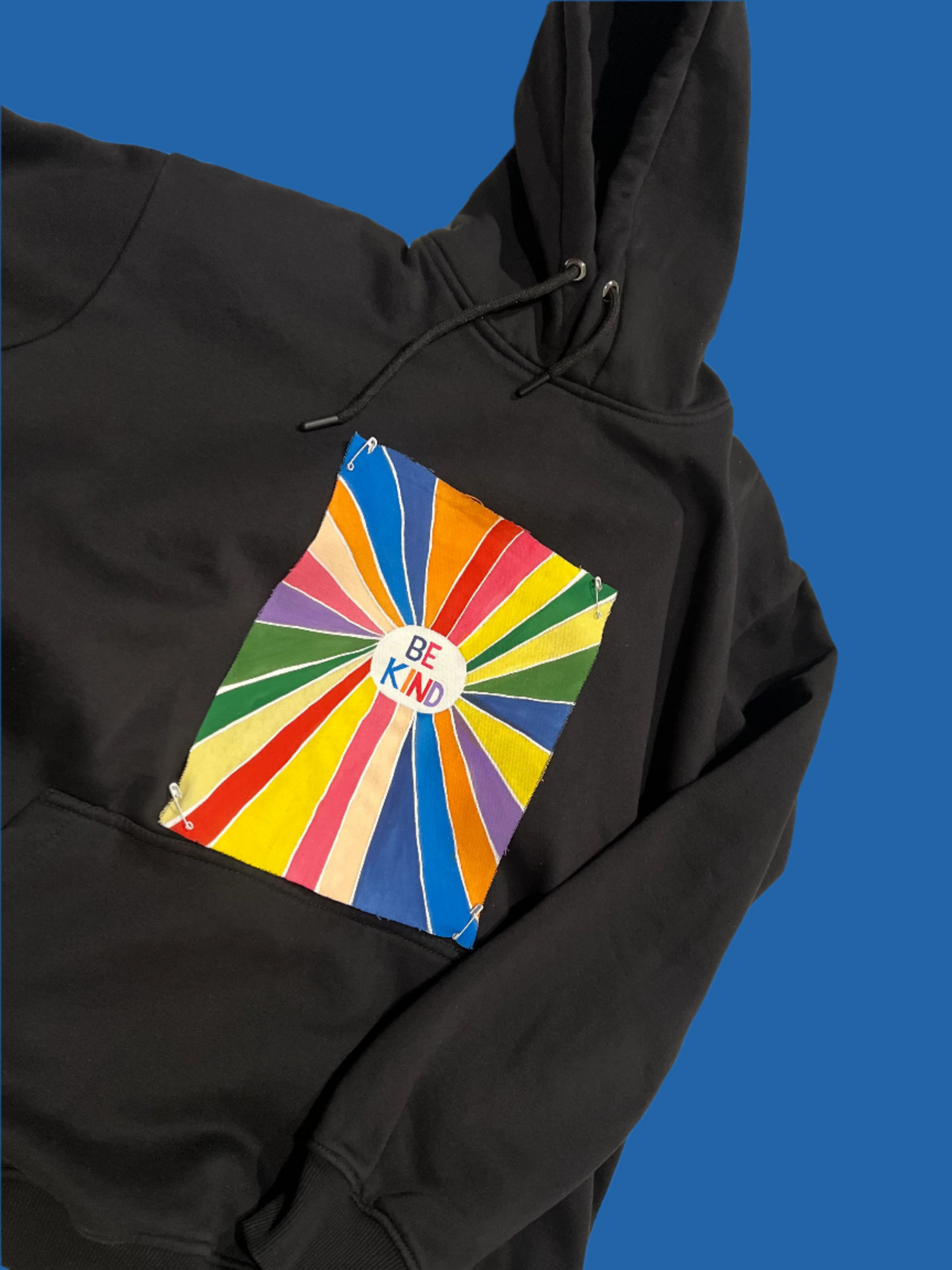 Be Kind – Hand-Painted Hoodie (300gsm)
