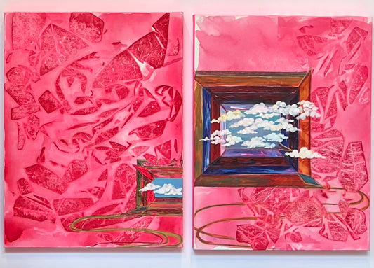 Aiming for the Skies (Diptych)